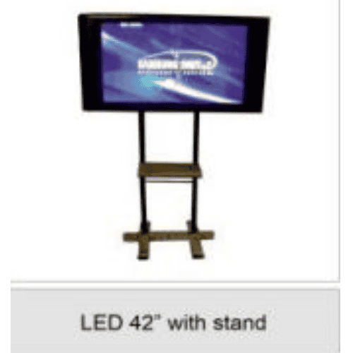 42" LCD SCREEN WITH TV STAND